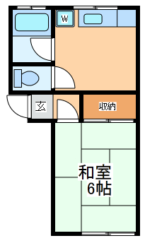 府中市美好町のマンションの間取り