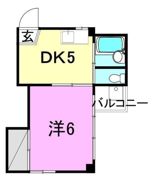 松山市高砂町のマンションの間取り