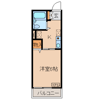 シティハイムパンジーの間取り