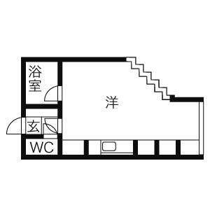 札幌市中央区南十一条西のマンションの間取り