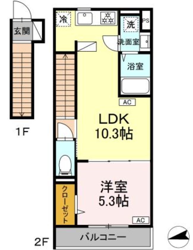 グラナーデ成城学園前Aの間取り