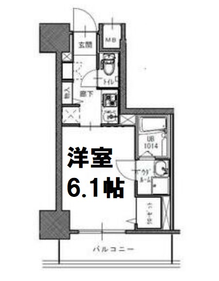 S-RESIDENCE南堀江の間取り