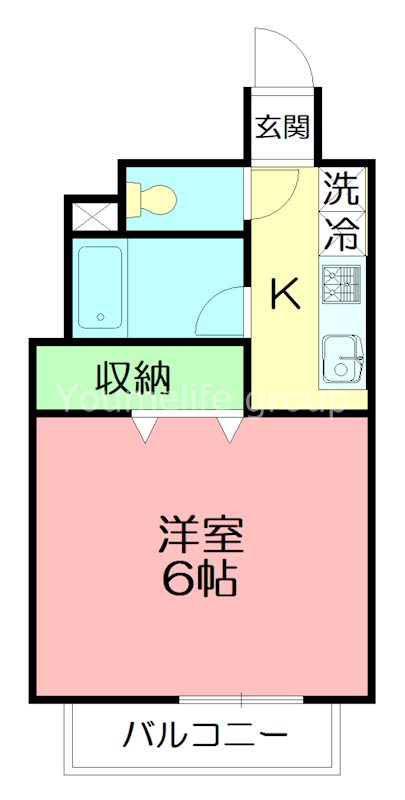 秦野市本町のマンションの間取り