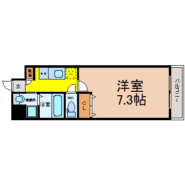 名古屋市名東区宝が丘のマンションの間取り