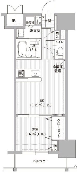 エンクレスト吉塚駅前IIの間取り