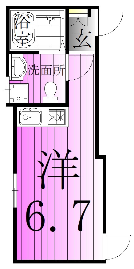 足立区西新井のアパートの間取り