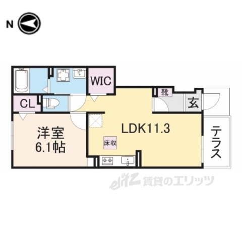 大和郡山市額田部北町のアパートの間取り