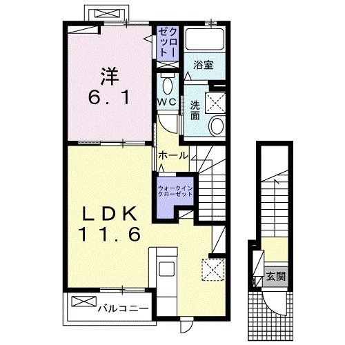 プレイン　ハルカの間取り