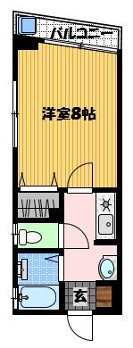 長崎市光町のマンションの間取り