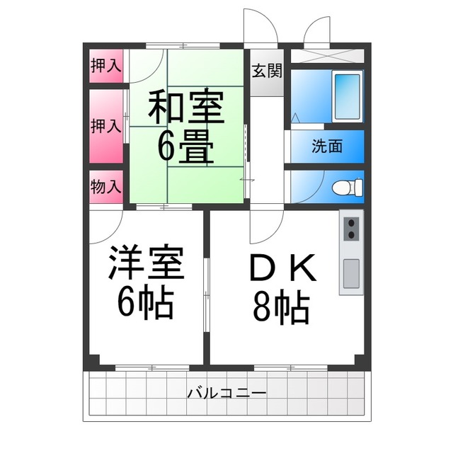 ロータリービルド南花田の間取り