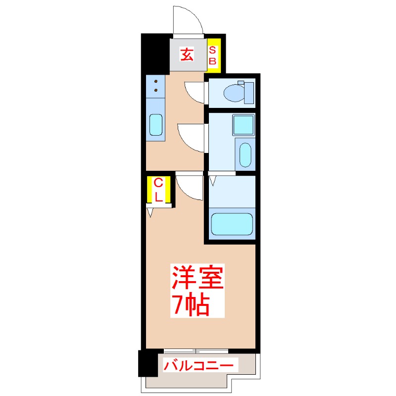 Ｓ－ＲＥＳＩＤＥＮＣＥ加治屋町ａｃｈｉｅｖｅの間取り