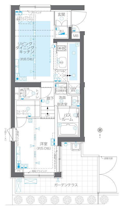 ZOOM目黒かむろ坂の間取り