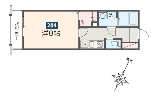 MELDIA拝島IIの間取り