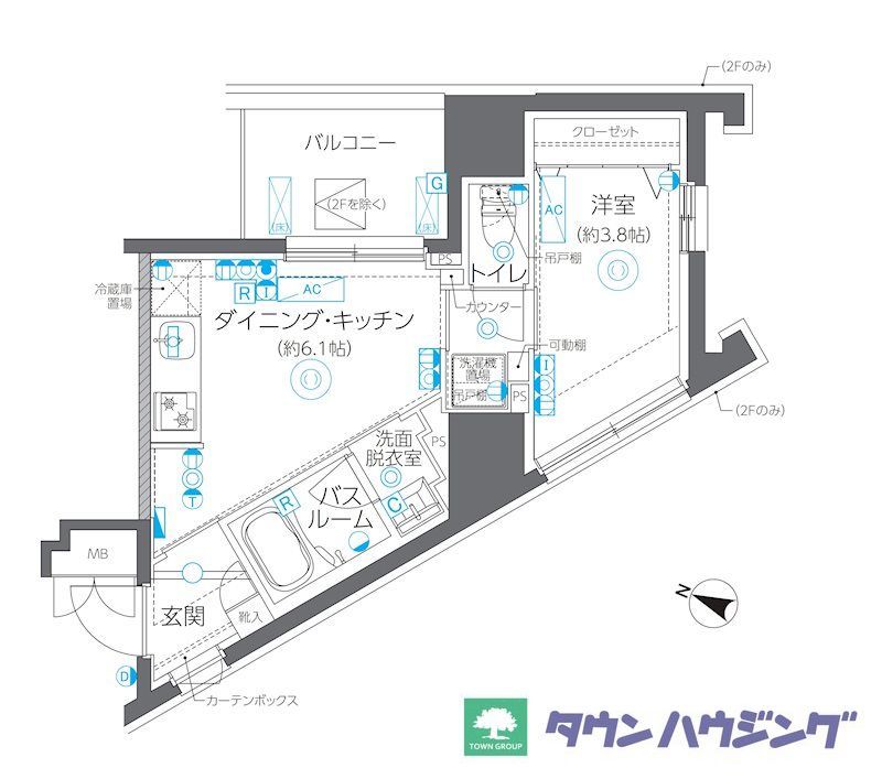 ZOOM方南町の間取り