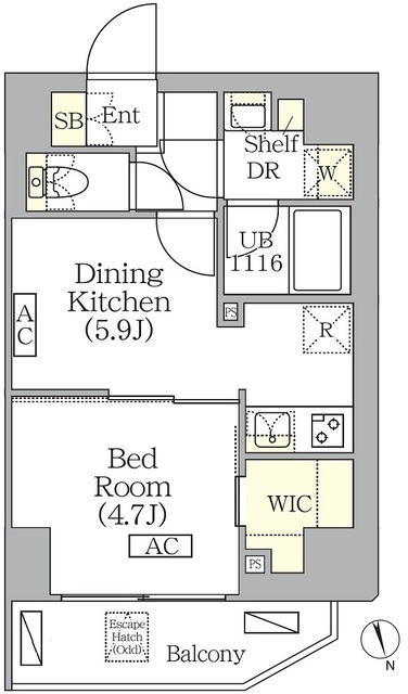 ＢＲＩＣＫ　ＲＥＳＩＤＥＮＣＥ　南青山の間取り