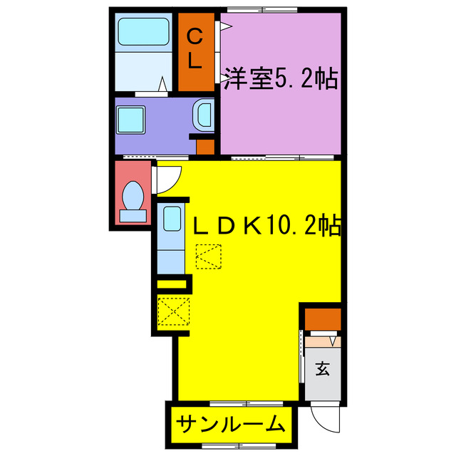 ローレル　福崎新の間取り