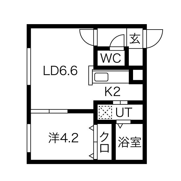 サクラブール澄川の間取り