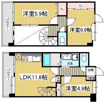 Ｊ－スクエアの間取り