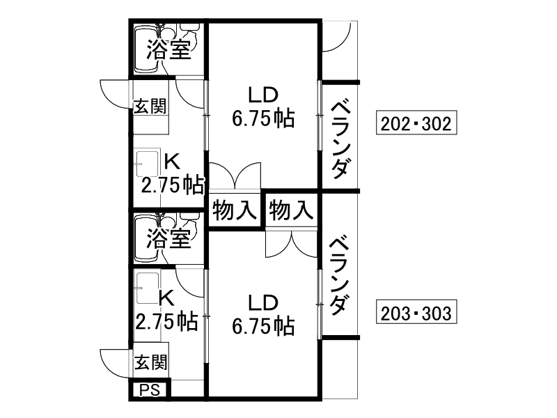 天竜ビルの間取り