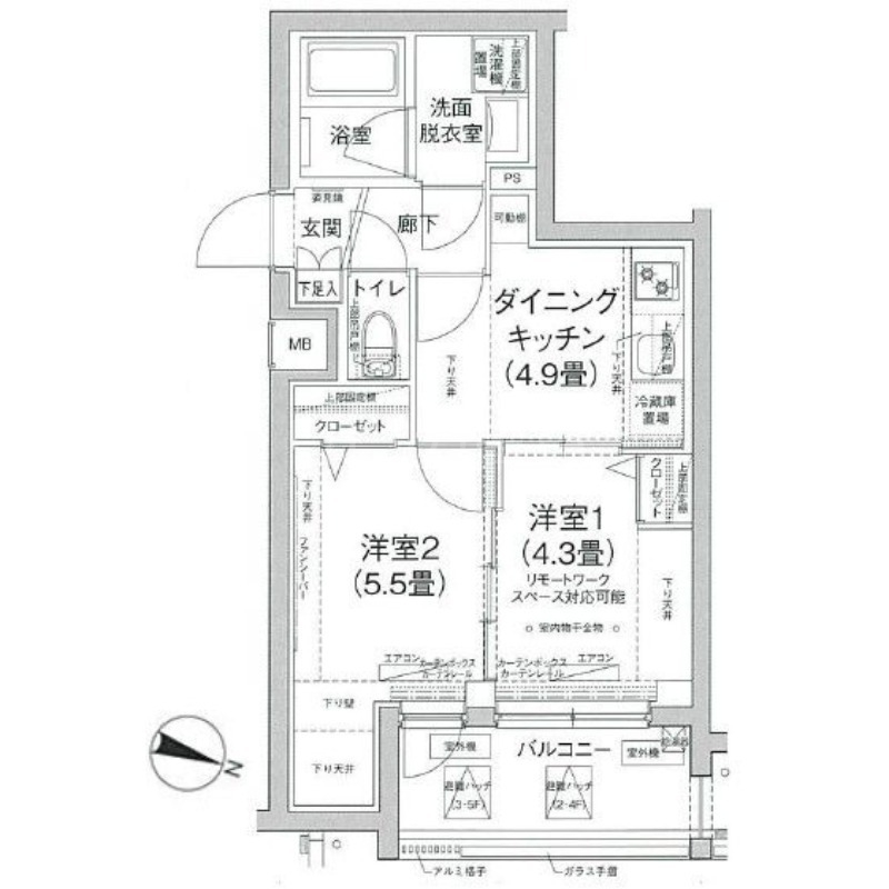 ルフレ田園調布南の間取り