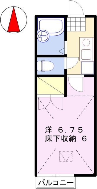 姫路市青山のアパートの間取り