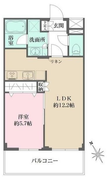 文京区春日のマンションの間取り