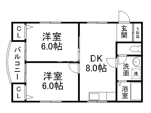 ヴィフラット・Lの間取り