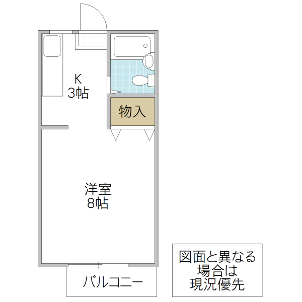 コーポグレース A棟の間取り