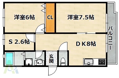 ユメノサニーハイツの間取り