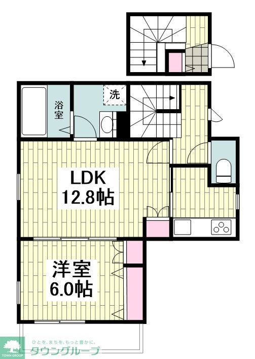 横浜市磯子区中浜町のマンションの間取り