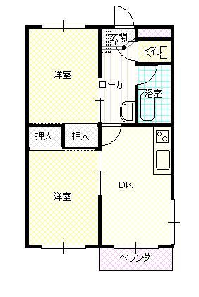 山形市小白川町のマンションの間取り