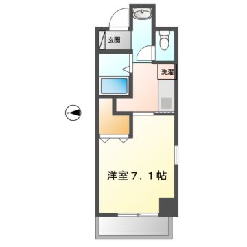 名古屋市中区栄のマンションの間取り