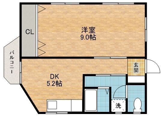 サウスアベニューの間取り