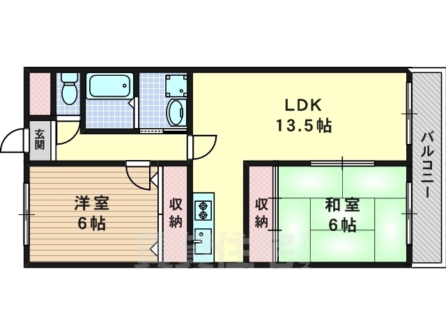 ベネッセ桂川の間取り