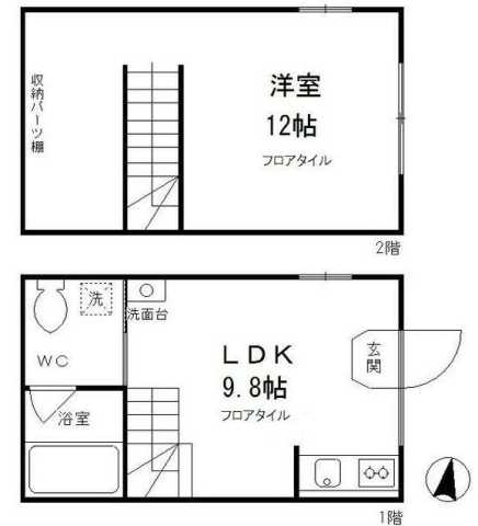 杉並区上荻のマンションの間取り