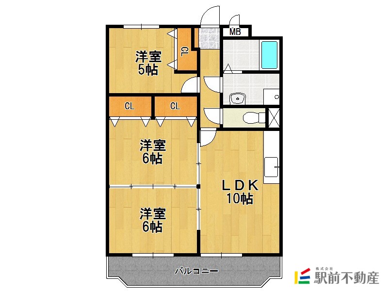 グラース蔵上参番館の間取り