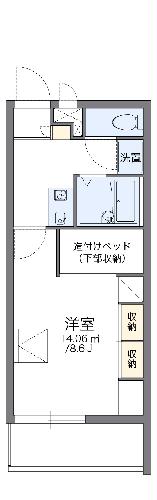 レオパレス中町の間取り