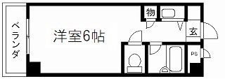 京都市下京区金東横町のマンションの間取り