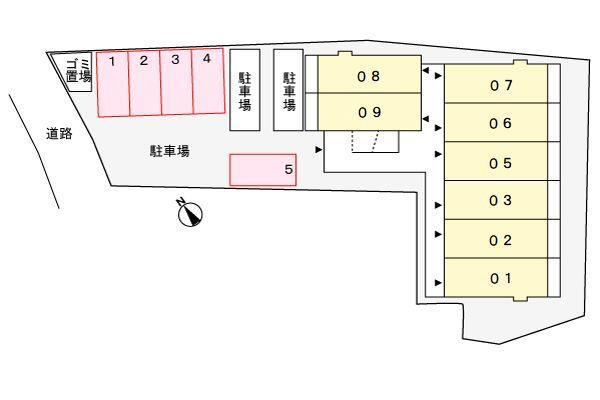 【Ｗｅｓｔ　Ｐａｌａｃｅの駐車場】