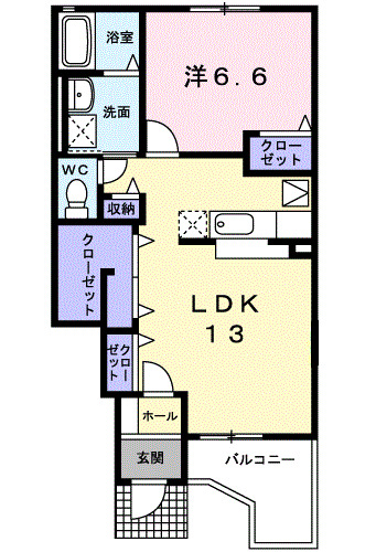 セレッソ弐番館の間取り