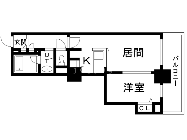 札幌市中央区南九条西のマンションの間取り