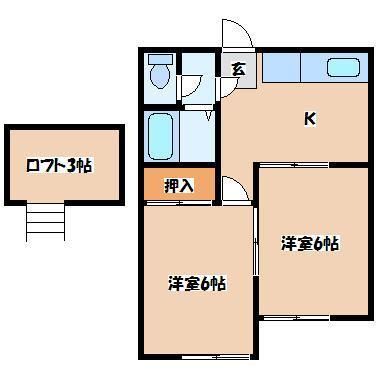 レオパレス沖野第2の間取り