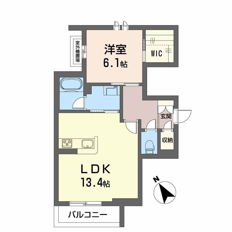 ベレオ北常三島の間取り