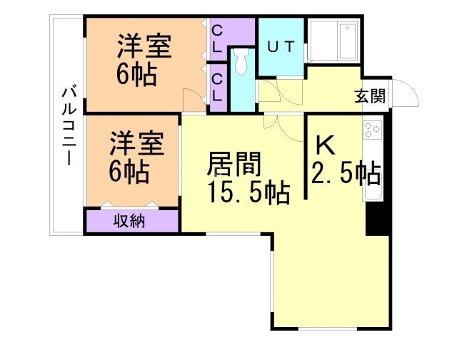 アーバンハイツ月寒の間取り