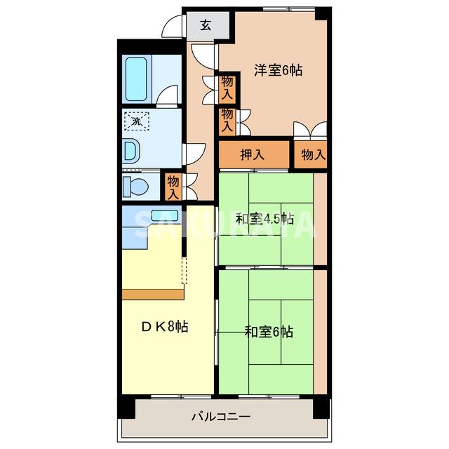 高雄ハイツの間取り