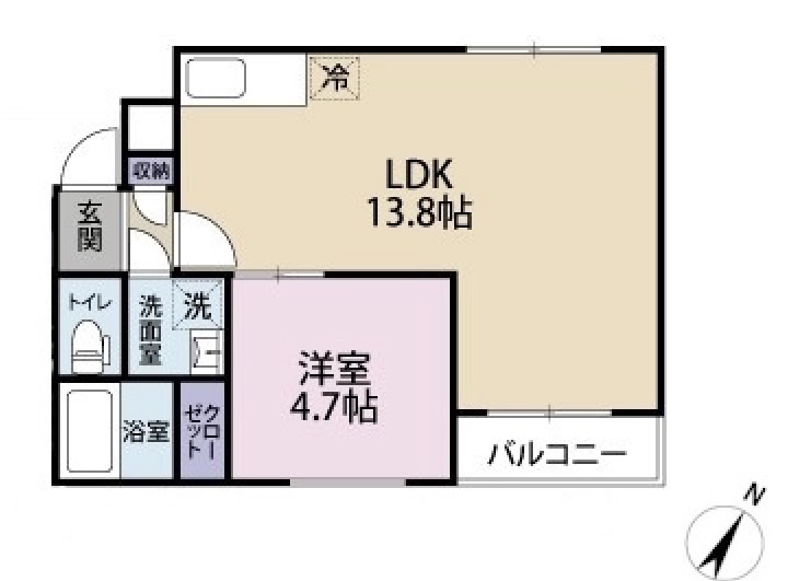 シナジーコート豊中南の間取り