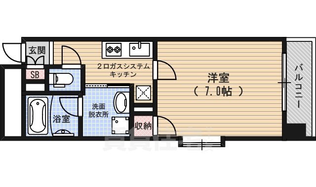 ベラジオ四条大宮の間取り