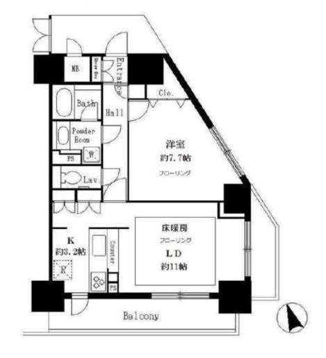 サンクレール荒川ブランガーデンの間取り