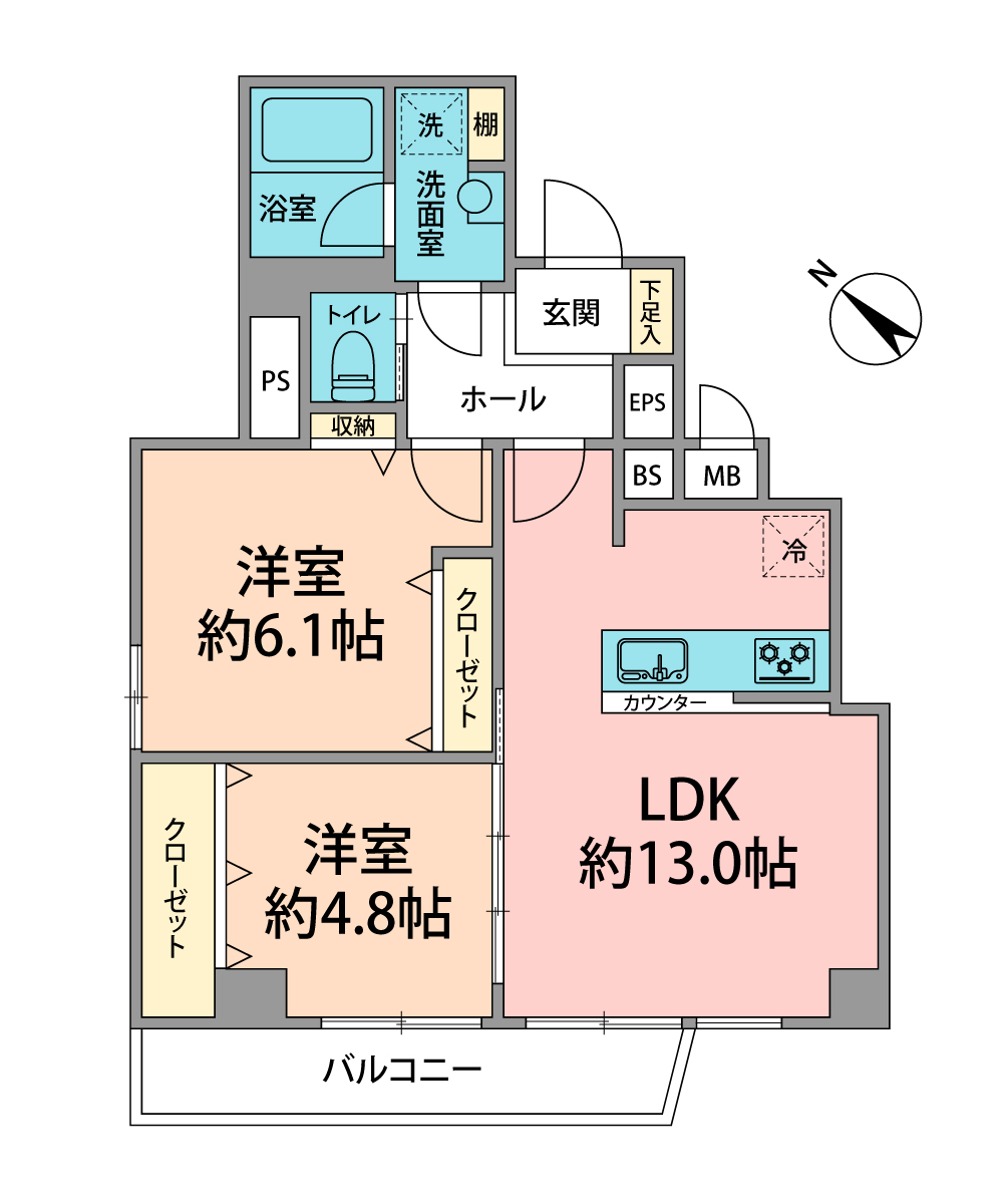 藤和西新宿コープの間取り