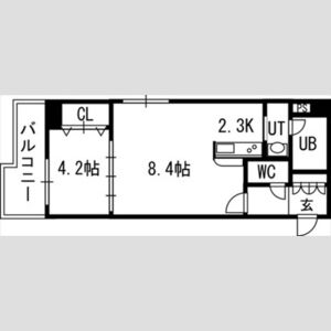 PRIME　URBAN北14条の間取り